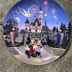 🎉 Vintage 40th Anniversary Disney Commemorative Plate with Mickey and Minnie🎉